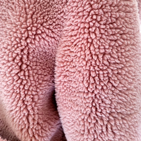 Zara Woman Outerwear Autumn/Winter Pink Faux Fur Teddy Jacket Coat Size L - Picture 5 of 11